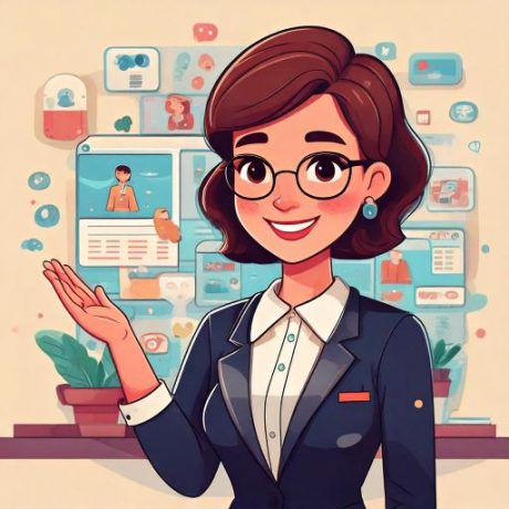 cartoon of social media etiquette coach